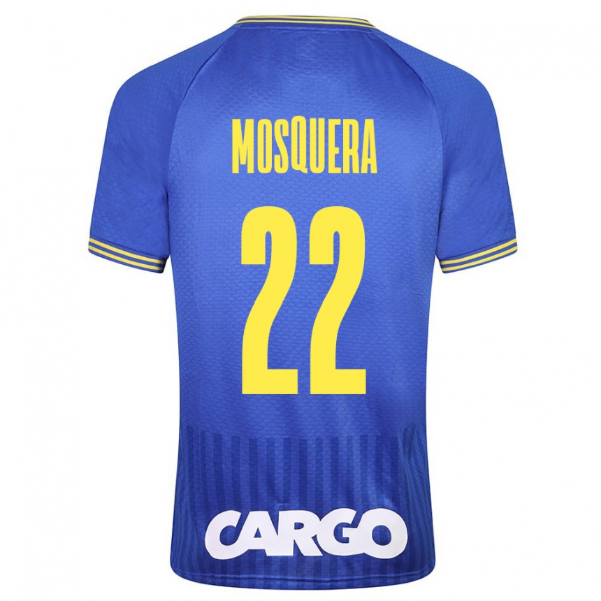 Niño Fútbol Camiseta Orlando Mosquera #22 Azul 2ª Equipación 2023/24