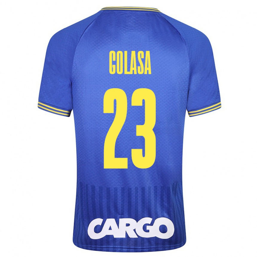 Niño Fútbol Camiseta Eyal Golasa #23 Azul 2ª Equipación 2023/24