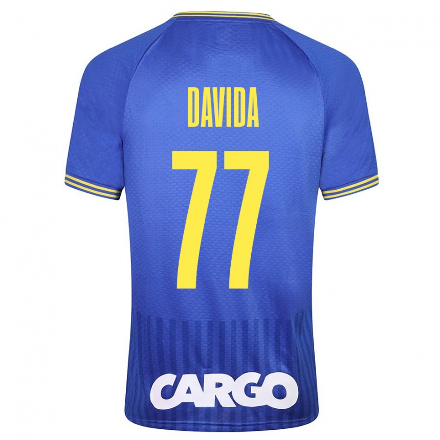 Niño Fútbol Camiseta Osher Davida #77 Azul 2ª Equipación 2023/24