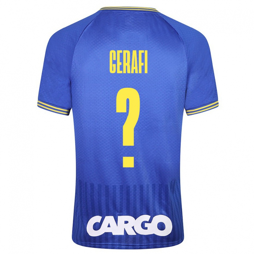 Niño Fútbol Camiseta Omri Gerafi #0 Azul 2ª Equipación 2023/24