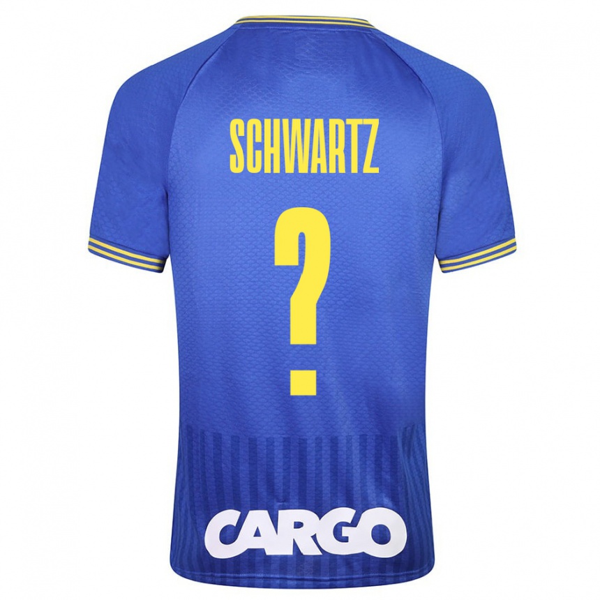 Niño Fútbol Camiseta Noam Schwartz #0 Azul 2ª Equipación 2023/24