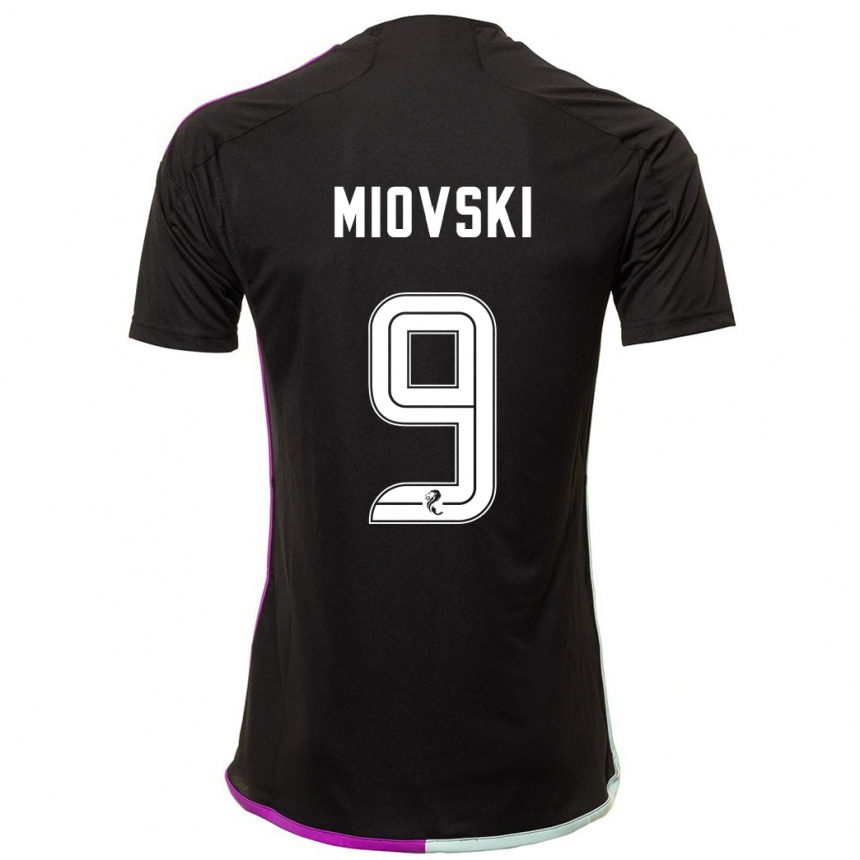 Niño Fútbol Camiseta Bojan Miovski #9 Negro 2ª Equipación 2023/24