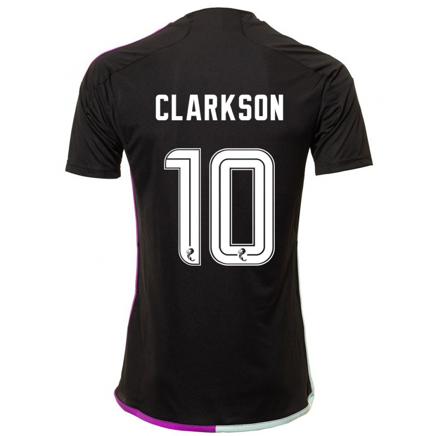 Niño Fútbol Camiseta Leighton Clarkson #10 Negro 2ª Equipación 2023/24