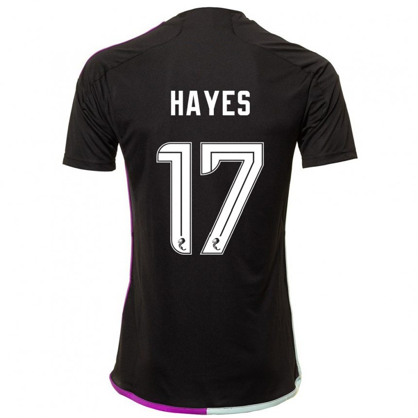 Niño Fútbol Camiseta Jonny Hayes #17 Negro 2ª Equipación 2023/24