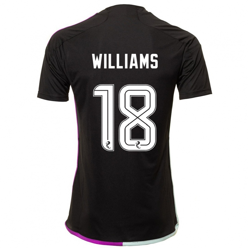 Niño Fútbol Camiseta Rhys Williams #18 Negro 2ª Equipación 2023/24