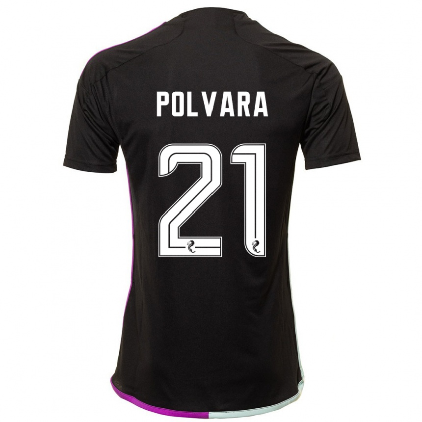 Niño Fútbol Camiseta Dante Polvara #21 Negro 2ª Equipación 2023/24