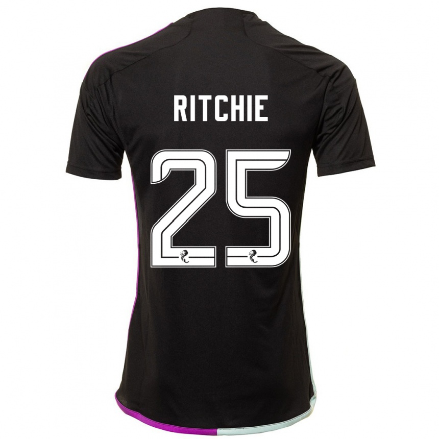 Niño Fútbol Camiseta Tom Ritchie #25 Negro 2ª Equipación 2023/24