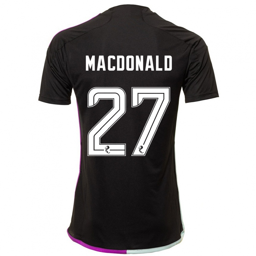 Niño Fútbol Camiseta Angus Macdonald #27 Negro 2ª Equipación 2023/24