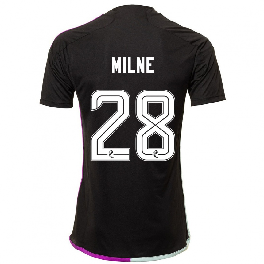 Niño Fútbol Camiseta Jack Milne #28 Negro 2ª Equipación 2023/24