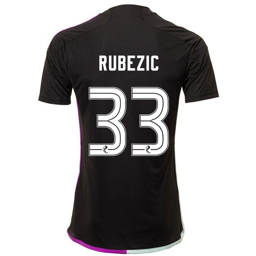 Niño Fútbol Camiseta Slobodan Rubezic #33 Negro 2ª Equipación 2023/24