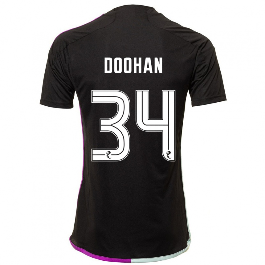 Niño Fútbol Camiseta Ross Doohan #34 Negro 2ª Equipación 2023/24