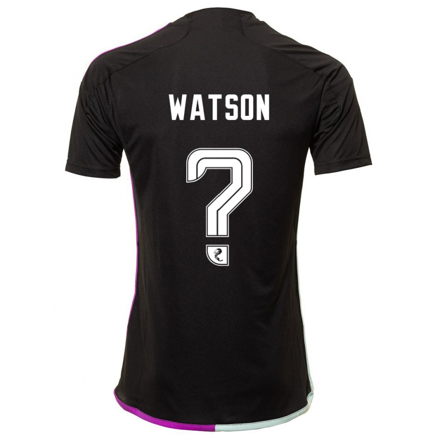 Niño Fútbol Camiseta Kai Watson #0 Negro 2ª Equipación 2023/24