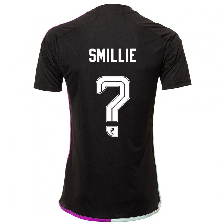 Niño Fútbol Camiseta Reuben Smillie #0 Negro 2ª Equipación 2023/24