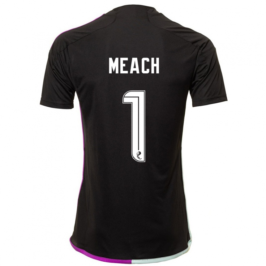 Niño Fútbol Camiseta Aaliyah-Jay Meach #1 Negro 2ª Equipación 2023/24