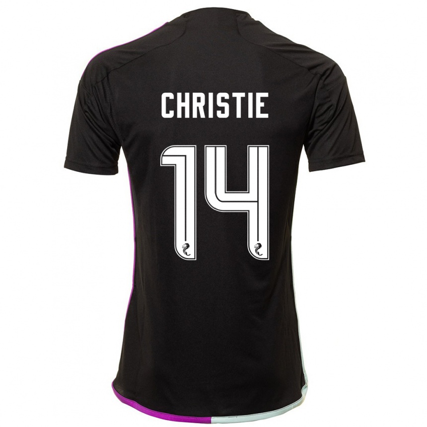 Niño Fútbol Camiseta Mya Christie #14 Negro 2ª Equipación 2023/24