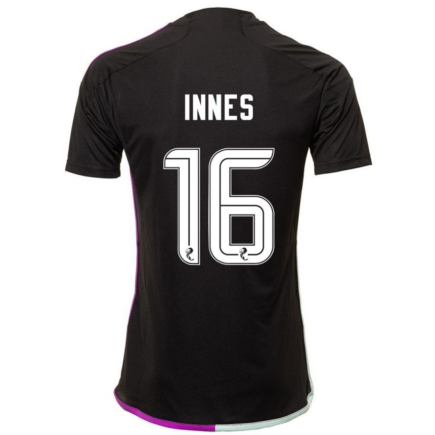 Niño Fútbol Camiseta Hannah Innes #16 Negro 2ª Equipación 2023/24