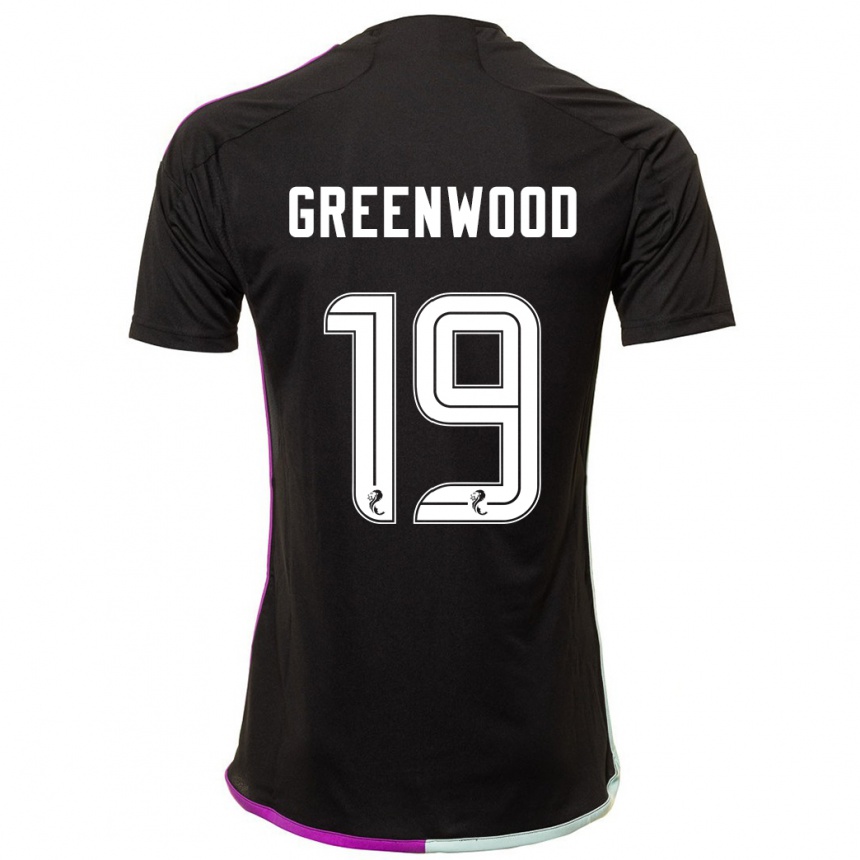 Niño Fútbol Camiseta Brodie Greenwood #19 Negro 2ª Equipación 2023/24