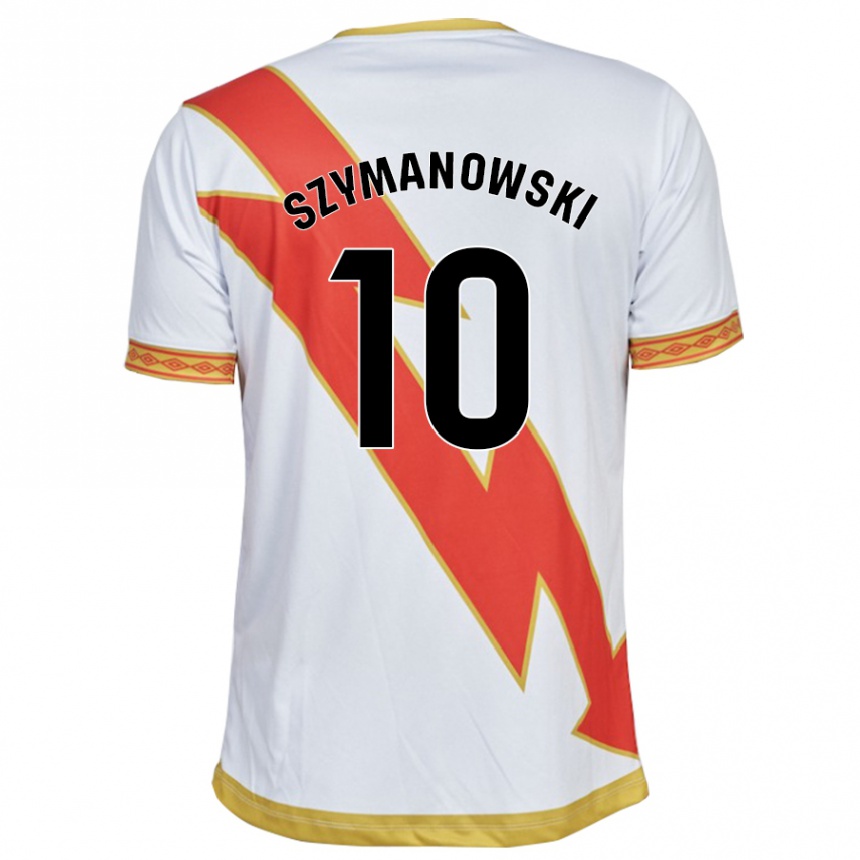 Hombre Fútbol Camiseta Marianela Szymanowski #10 Blanco 1ª Equipación 2023/24