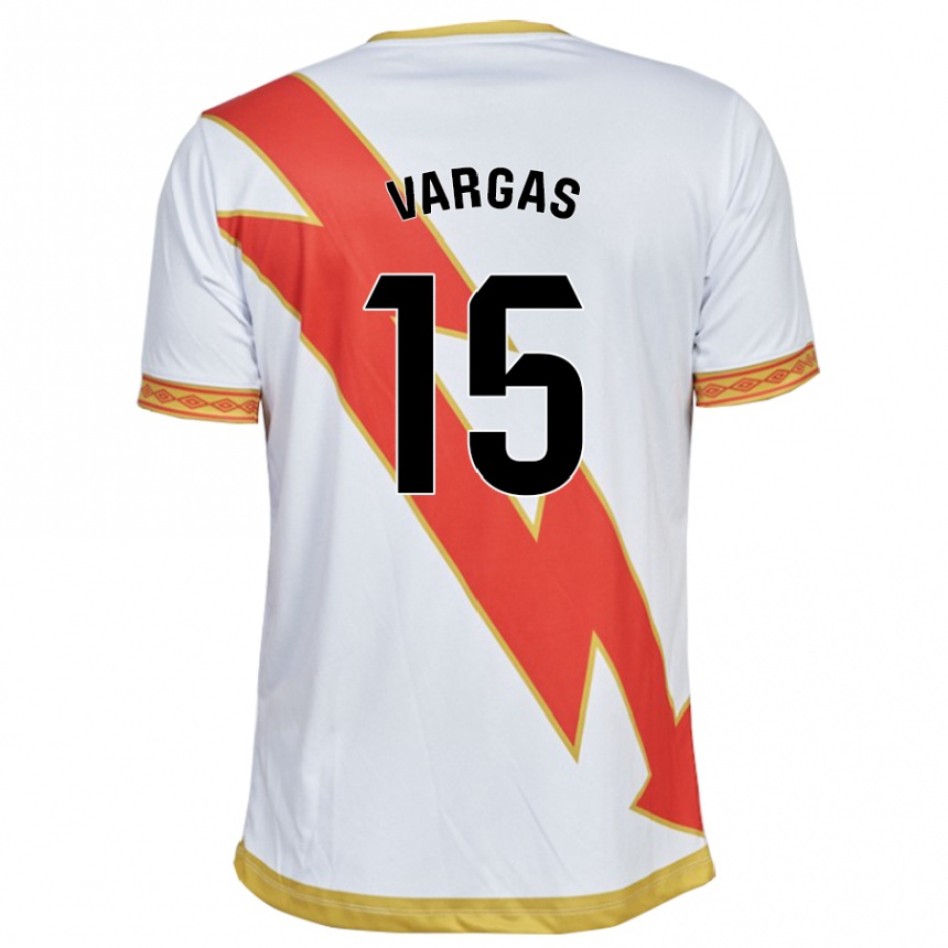 Hombre Fútbol Camiseta Rosario Vargas Sarasqueta #15 Blanco 1ª Equipación 2023/24