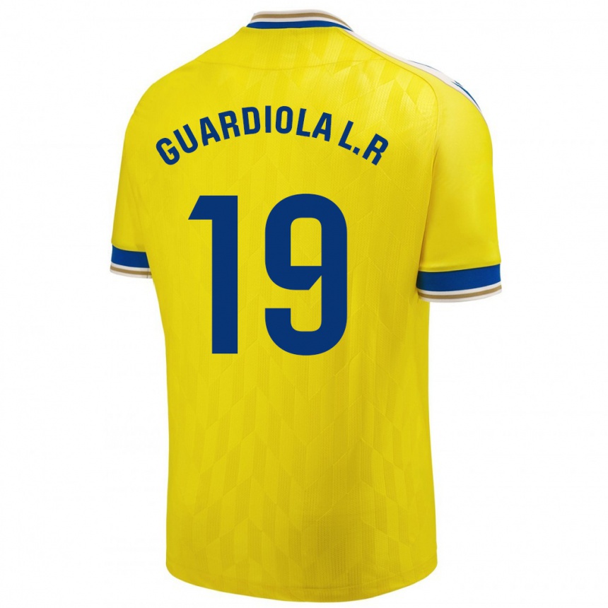 Hombre Fútbol Camiseta Sergi Guardiola #19 Amarillo 1ª Equipación 2023/24