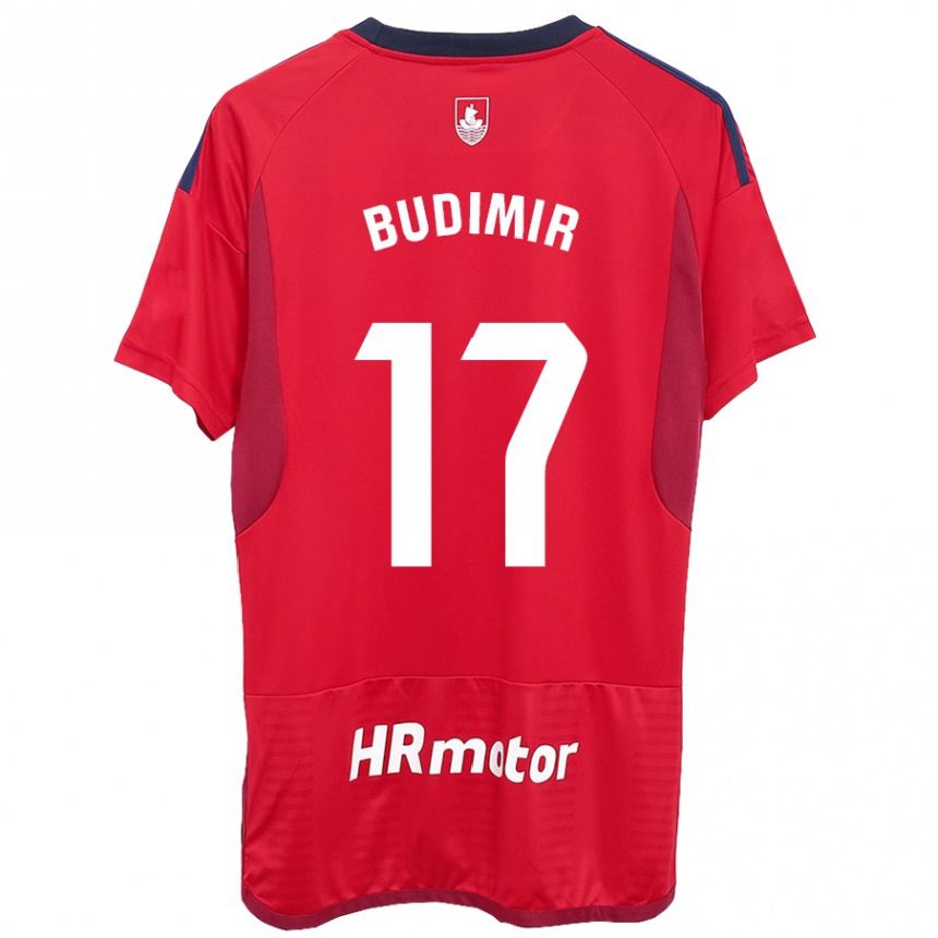 Hombre Fútbol Camiseta Ante Budimir #17 Rojo 1ª Equipación 2023/24