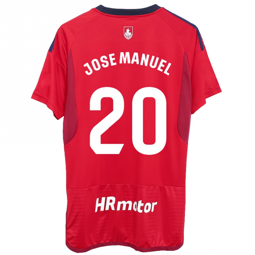 Hombre Fútbol Camiseta José Manuel Arnáiz #20 Rojo 1ª Equipación 2023/24