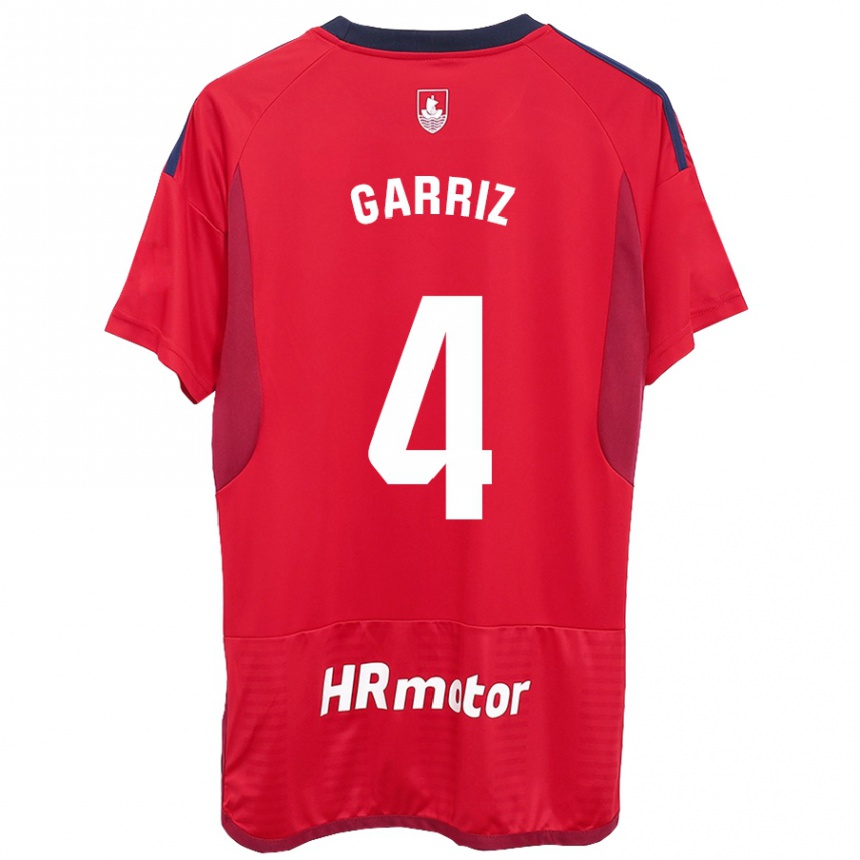 Hombre Fútbol Camiseta Ibaider Garriz #4 Rojo 1ª Equipación 2023/24