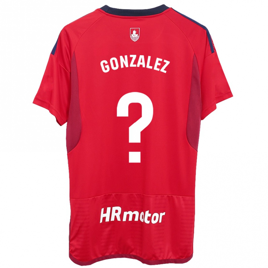 Hombre Fútbol Camiseta Iker González #0 Rojo 1ª Equipación 2023/24