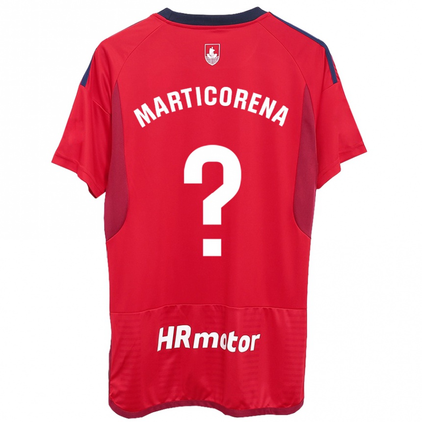 Hombre Fútbol Camiseta Ander Marticorena #0 Rojo 1ª Equipación 2023/24