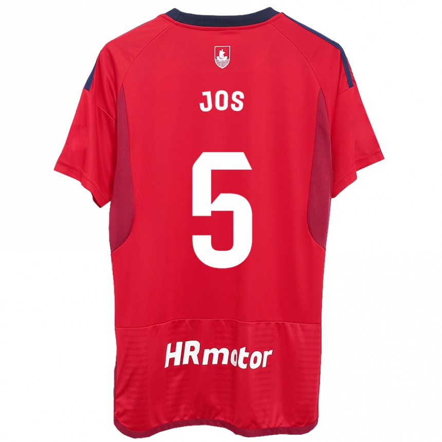 Hombre Fútbol Camiseta Josune Urdaniz Maurin #5 Rojo 1ª Equipación 2023/24