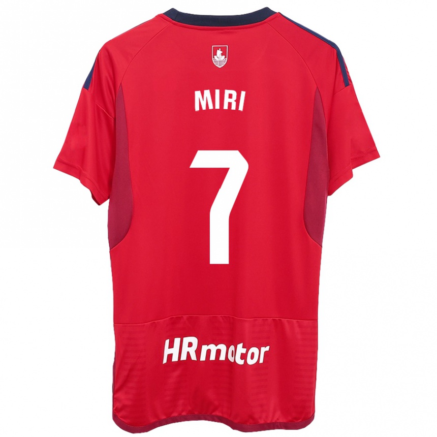 Hombre Fútbol Camiseta Miriam Rivas Pinto #7 Rojo 1ª Equipación 2023/24