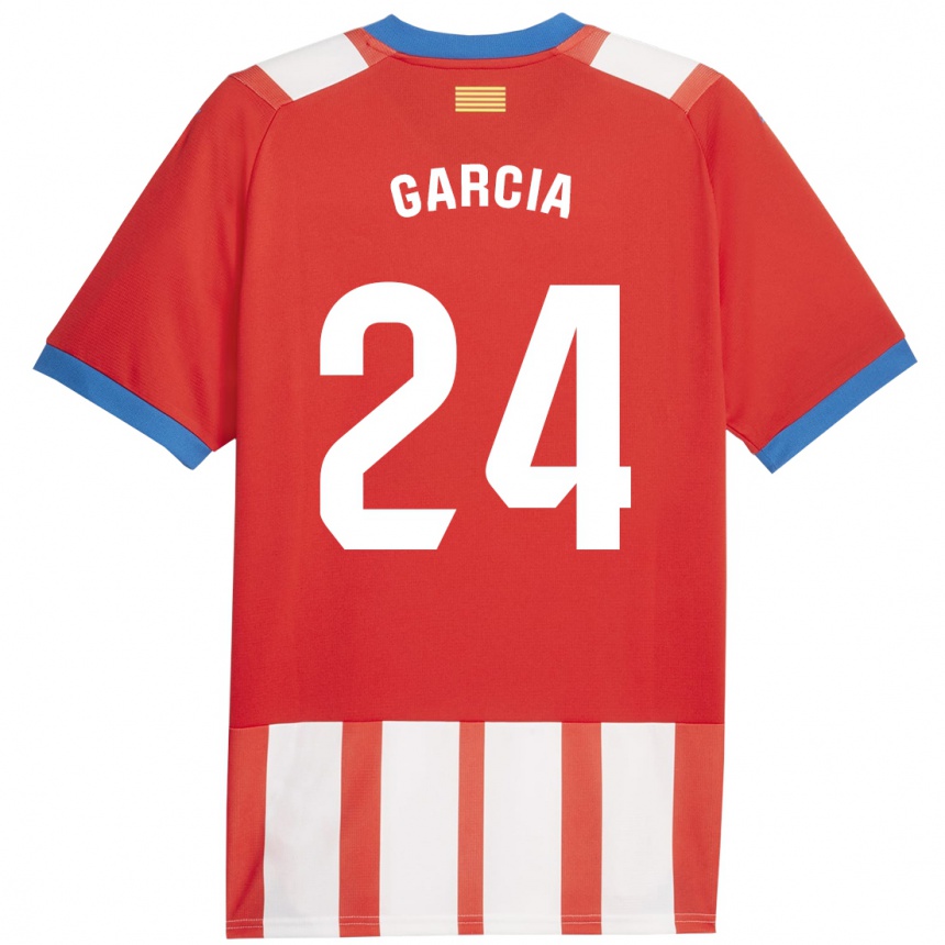 Hombre Fútbol Camiseta Borja García #24 Rojo Blanco 1ª Equipación 2023/24