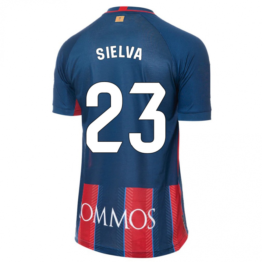 Hombre Fútbol Camiseta Óscar Sielva #23 Armada 1ª Equipación 2023/24