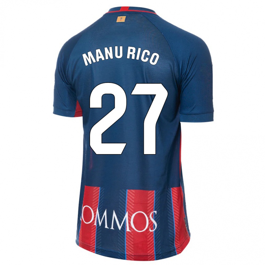 Hombre Fútbol Camiseta Manu Rico #27 Armada 1ª Equipación 2023/24