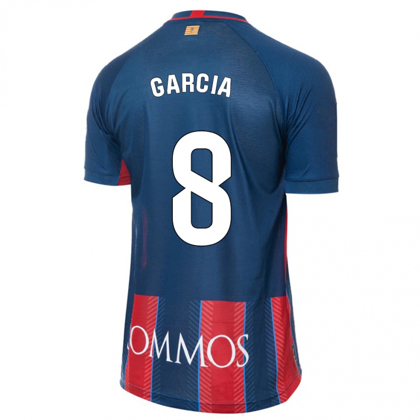 Hombre Fútbol Camiseta David García #8 Armada 1ª Equipación 2023/24