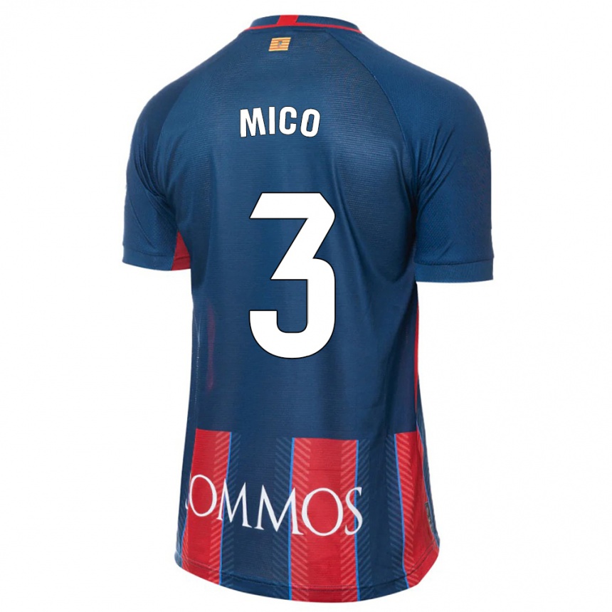 Hombre Fútbol Camiseta Sara Micó #3 Armada 1ª Equipación 2023/24