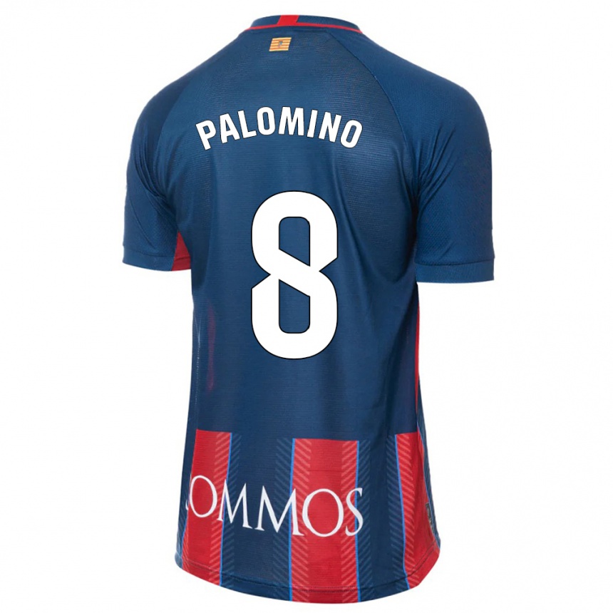 Hombre Fútbol Camiseta Laura Palomino #8 Armada 1ª Equipación 2023/24