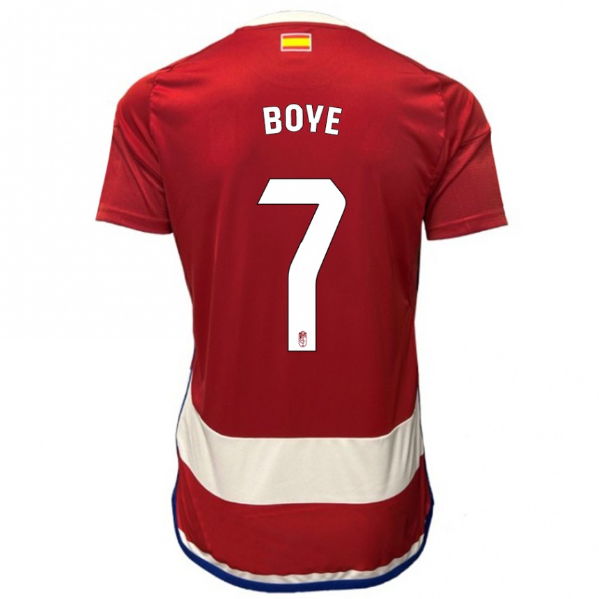 Hombre Fútbol Camiseta Lucas Boyé #7 Rojo 1ª Equipación 2023/24
