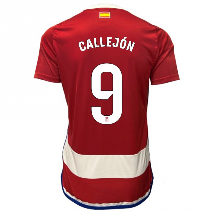 Hombre Fútbol Camiseta José Callejón #9 Rojo 1ª Equipación 2023/24