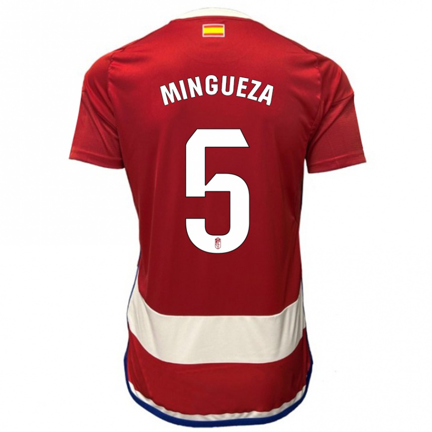 Hombre Fútbol Camiseta Ariadna Mingueza #5 Rojo 1ª Equipación 2023/24