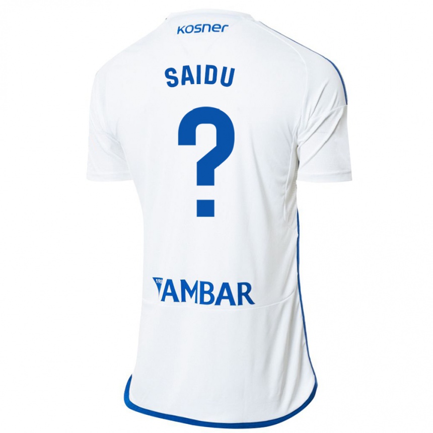 Hombre Fútbol Camiseta Yussif Saidu #0 Blanco 1ª Equipación 2023/24