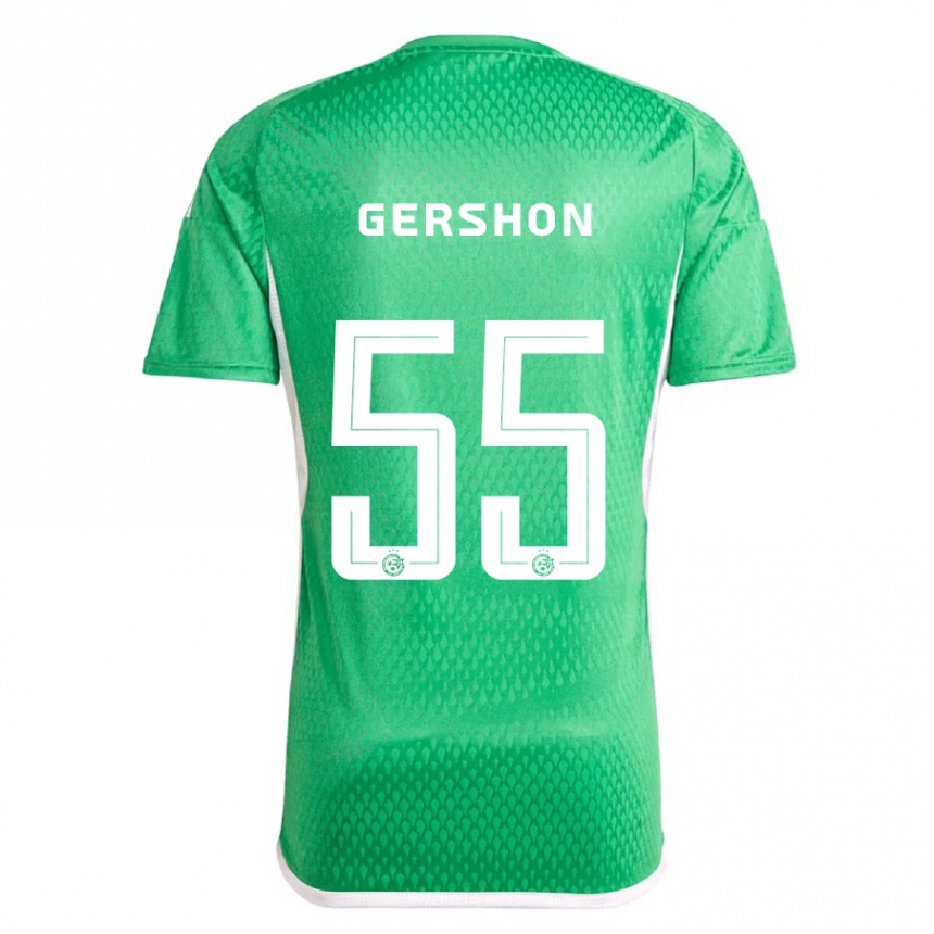 Hombre Fútbol Camiseta Rami Gershon #55 Blanco Azul 1ª Equipación 2023/24