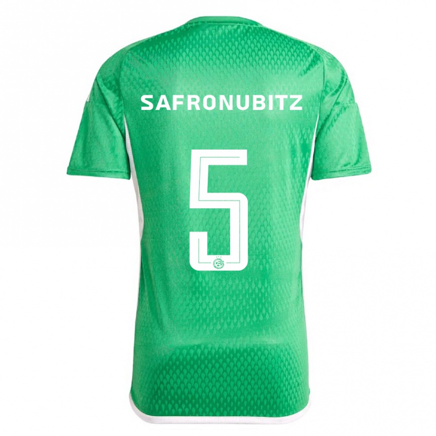 Hombre Fútbol Camiseta Dan Safronubitz #5 Blanco Azul 1ª Equipación 2023/24