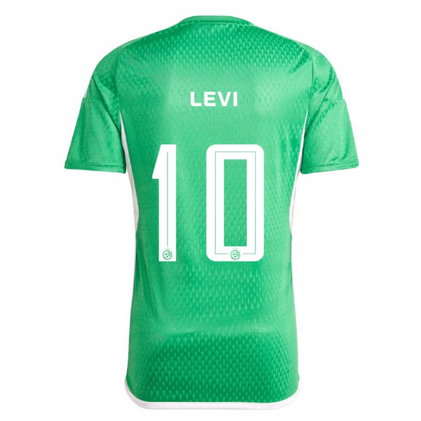 Hombre Fútbol Camiseta Yarin Levi #10 Blanco Azul 1ª Equipación 2023/24