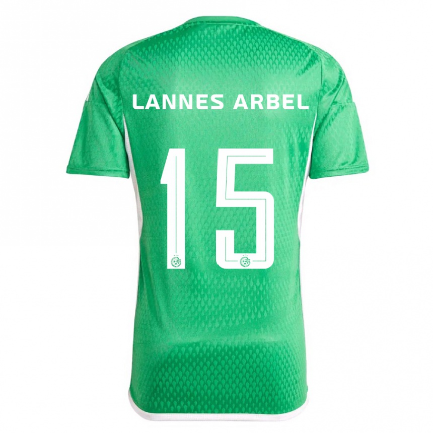 Hombre Fútbol Camiseta Tomer Lannes Arbel #15 Blanco Azul 1ª Equipación 2023/24