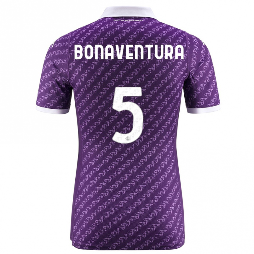 Hombre Fútbol Camiseta Giacomo Bonaventura #5 Violeta 1ª Equipación 2023/24