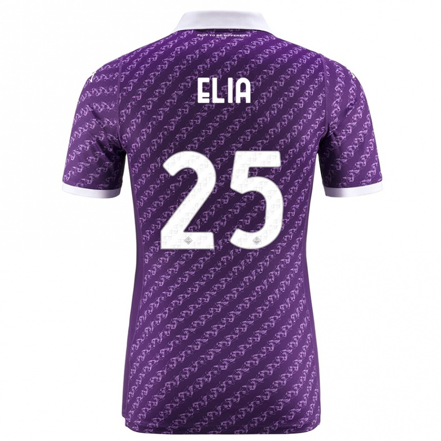 Hombre Fútbol Camiseta Mirko Elia #25 Violeta 1ª Equipación 2023/24