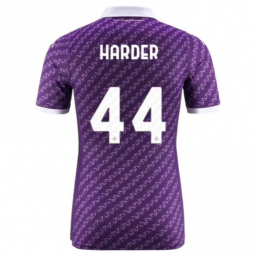 Hombre Fútbol Camiseta Jonas Harder #44 Violeta 1ª Equipación 2023/24