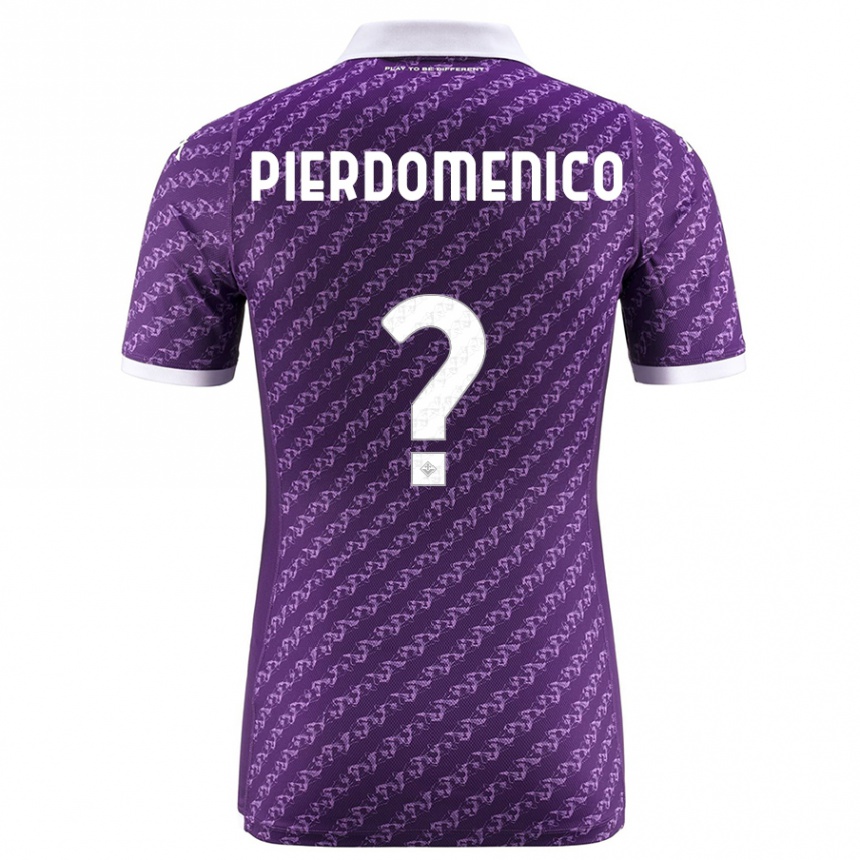 Hombre Fútbol Camiseta Jacopo Di Pierdomenico #0 Violeta 1ª Equipación 2023/24