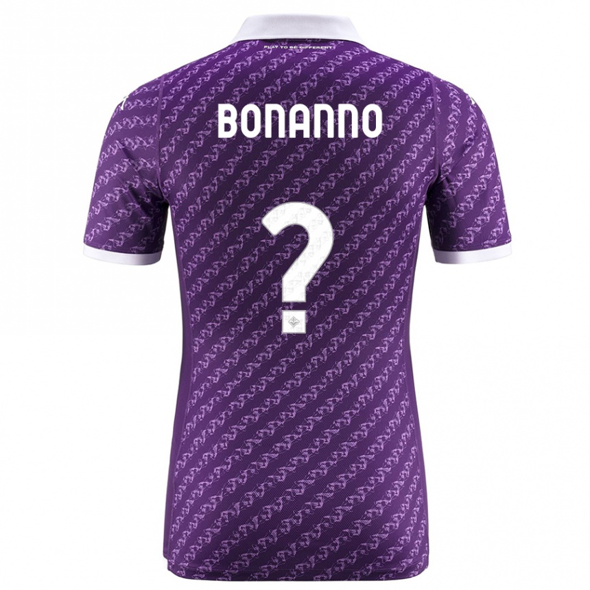 Hombre Fútbol Camiseta Piergiorgio Bonanno #0 Violeta 1ª Equipación 2023/24